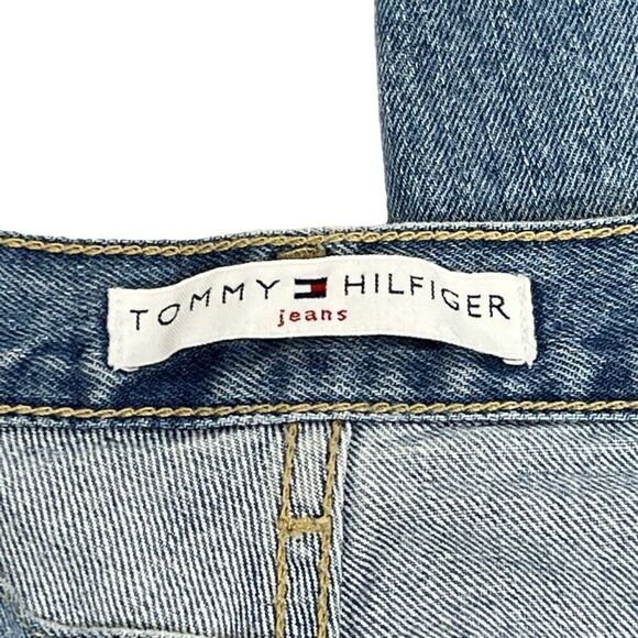 Tommy Hilfiger Y2K light wash boyfriend crop jeans size 8 - Picture 3 of 13